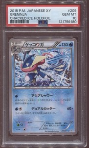 GRENINJA 209/XY-P PSA 10 2015 JAPANESE POKEMON XY CRACKED ICE HOLO PROMO CARD