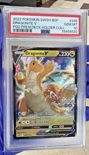 2022 POKEMON SWSH BLACK STAR PROMO #235 DRAGONITE V PSA 10