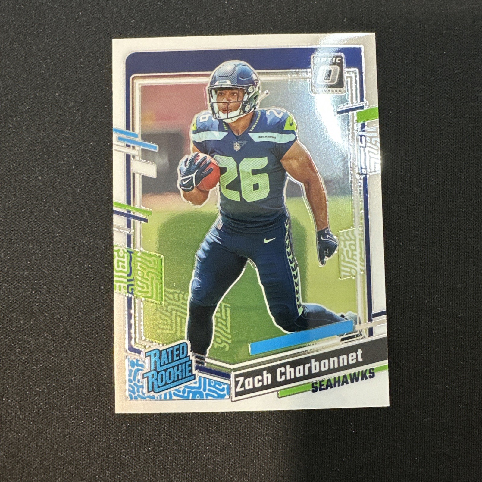 2023 Panini Donruss Optic - Rated Rookie Zach Charbonnet #294 Seahawks Seephotos