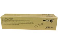 Xerox 106R01569 106R1569 Phaser 7800 Black High Yield Toner Cartridge 24k OEM