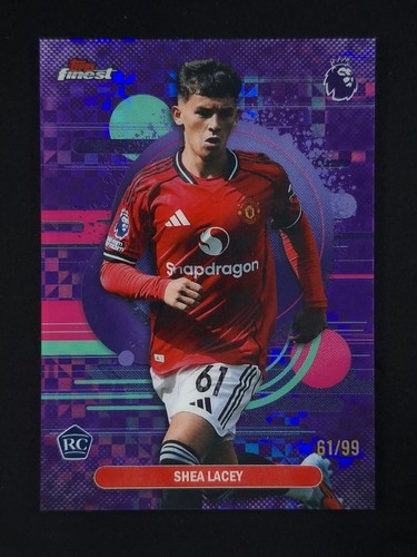 2025-26 Topps Finest EPL SHEA LACEY 61/99 RC Purple Checkerboard Uncommon #172