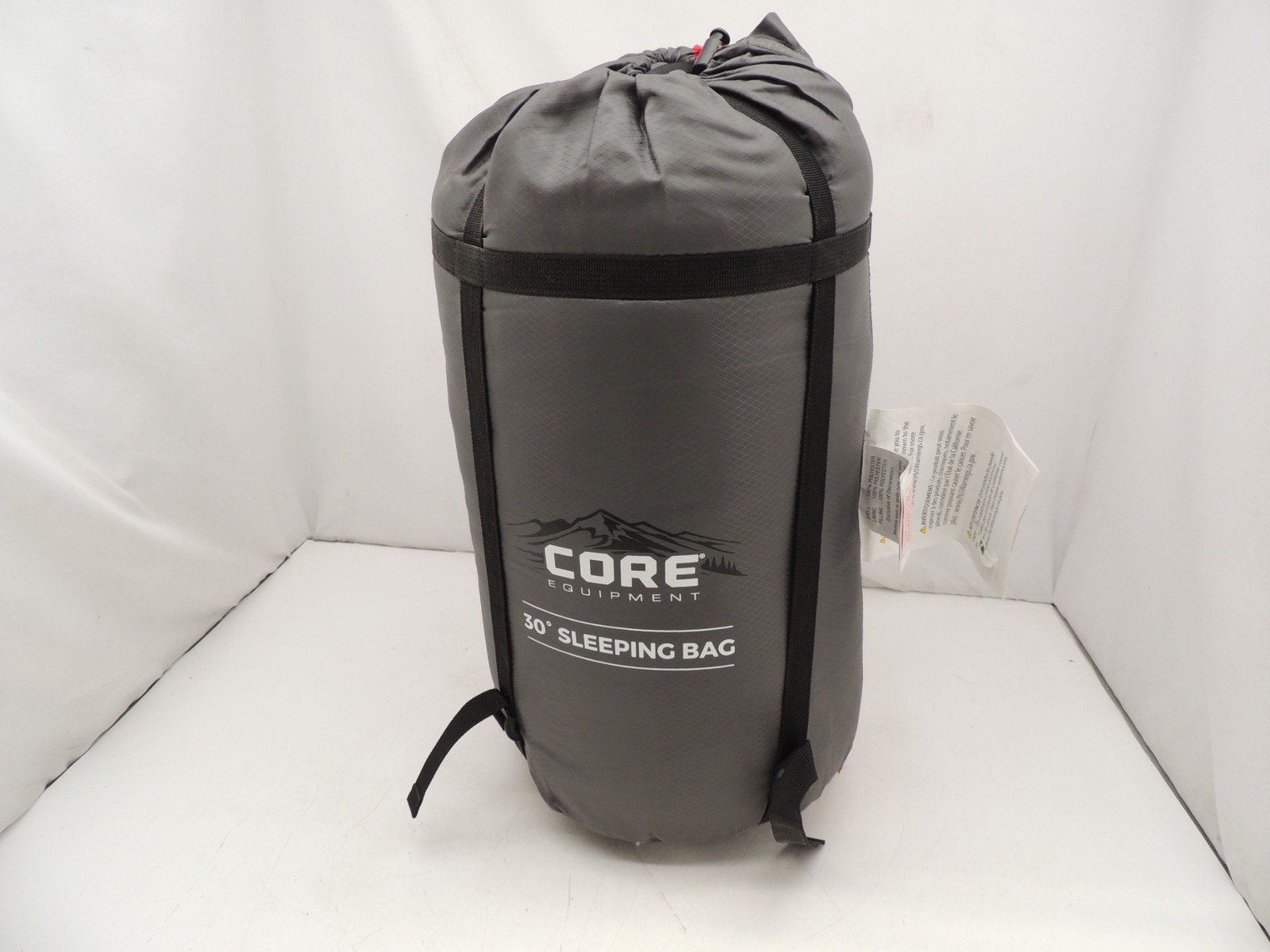 30 Degree Hybrid Sleeping Bag Charcoal Gray 85"x33"