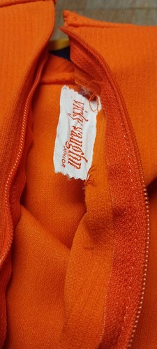 Vintage Vicky Vaughn Jr Kleid blau orange weiß gelb gestreift - Bild 3 von 9