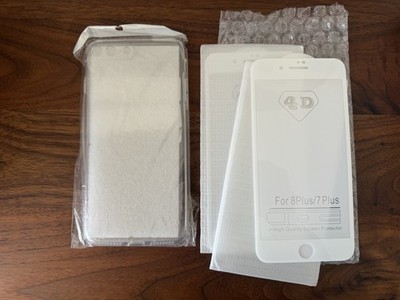 iPhone 8 Plus Transparente Silikonhülle inklusive Displayschutzfolie