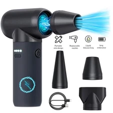 150000RPM Electric Air Duster Cordless Mini Jet Dry Blower Portable Turbo Fan