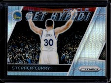 2017-18 Panini Prizm Stephen Curry Get Hyped! Prizm Hyper #GH-SC Warriors