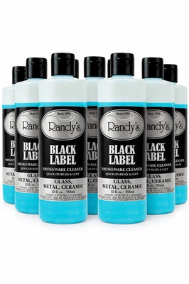 #ad Randy’s Black Label Glass Cleaner 8 Pack – SmokeWare Cleaner Bulk 12oz $59.95