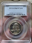 1957 Cameo Proof Washington Quarter PCGS PR67 CAM
