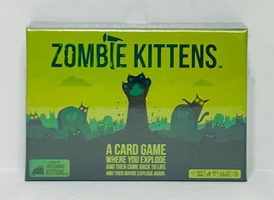 New Zombie Kittens Family Friendly Party Card Game (2-5 Players) Ages 7+