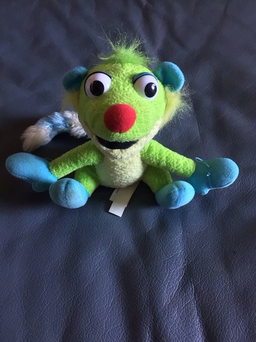 Treelo Stofftier Bär im großen blauen Haus 2001 Fisher Price Mattel