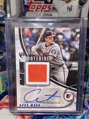 2025 Topps Series 1-COBY MAYO Major League Material AUTO /50 #MLMAR-CMA: Orioles