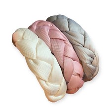 Colorful Padded Braid Hair Band Hair Styling Accessory Headband Lot of 3
