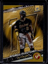 2025 Topps Pristine Andrew McCutchen Perseverance Gold Refractor #/50 Pirates