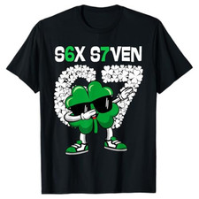 67 Meme St Patrick's Day 2026 Six Seven Dabbing Shamrock Sweatshirt T-Shirt