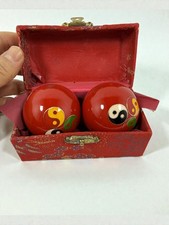 Chinese Baoding Health Balls Yin Yang Stress Relief Hand Exercise Therapy 2
