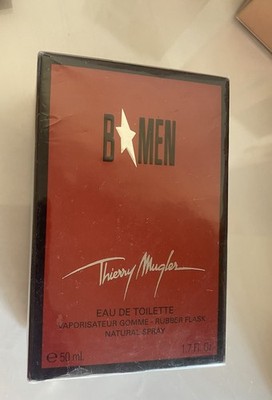 Thierry Mugler B Men Eau De Toilette Neu Rubber Flask 50 Ml