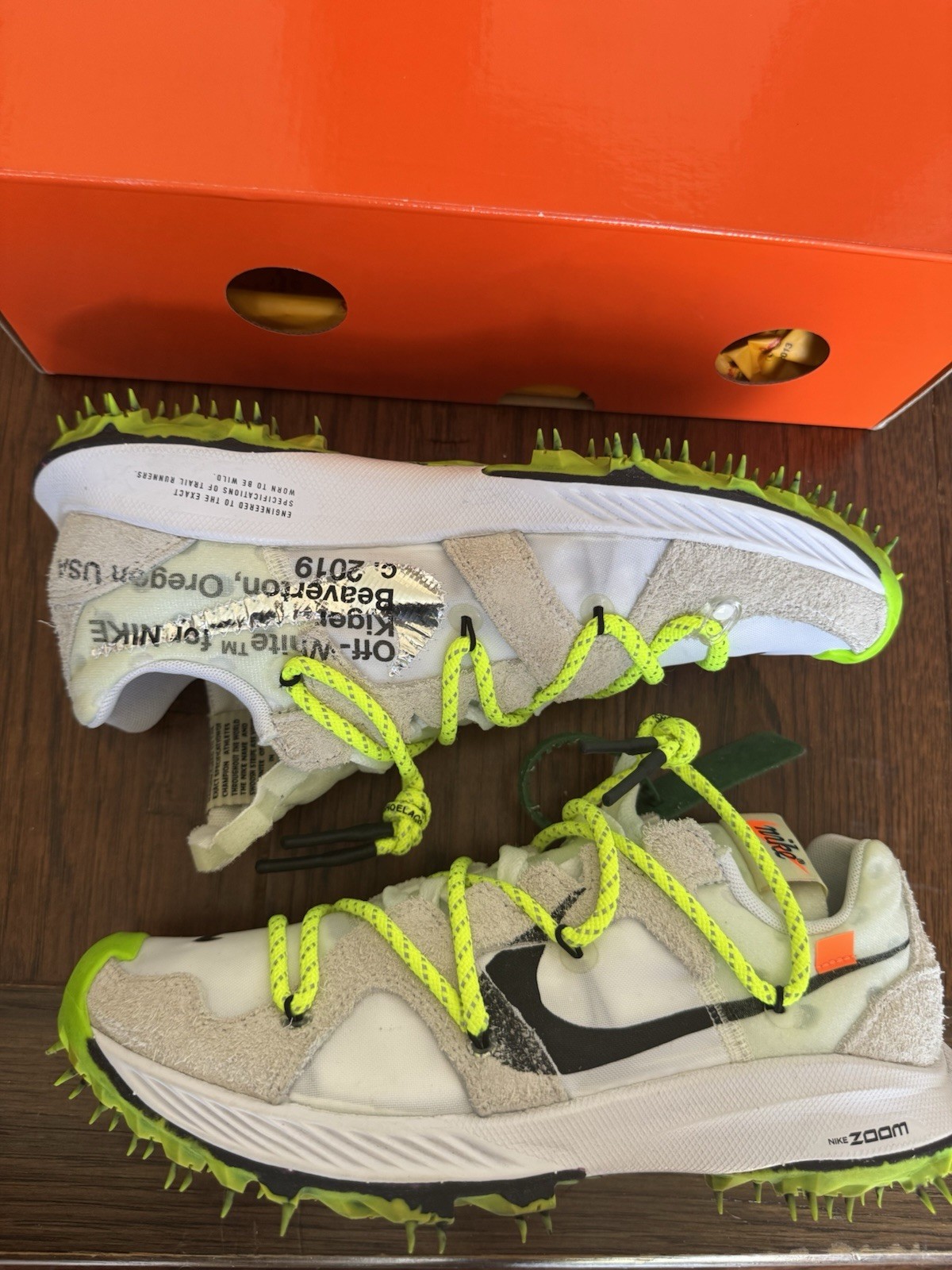 OFF WHITE X NIKE Nike Zoom Terra Kiger 5 x Off White bianco argento taglia 8W