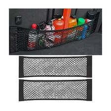 2 Pack Mesh Cargo Net for Car Trunk, Elastic Storage Pouch, 7.7x9.8 inch, Univer