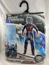 Transformers 2011 Halloween Costume Optimus Prime Jumpsuit  Mask 7-8 Disguise