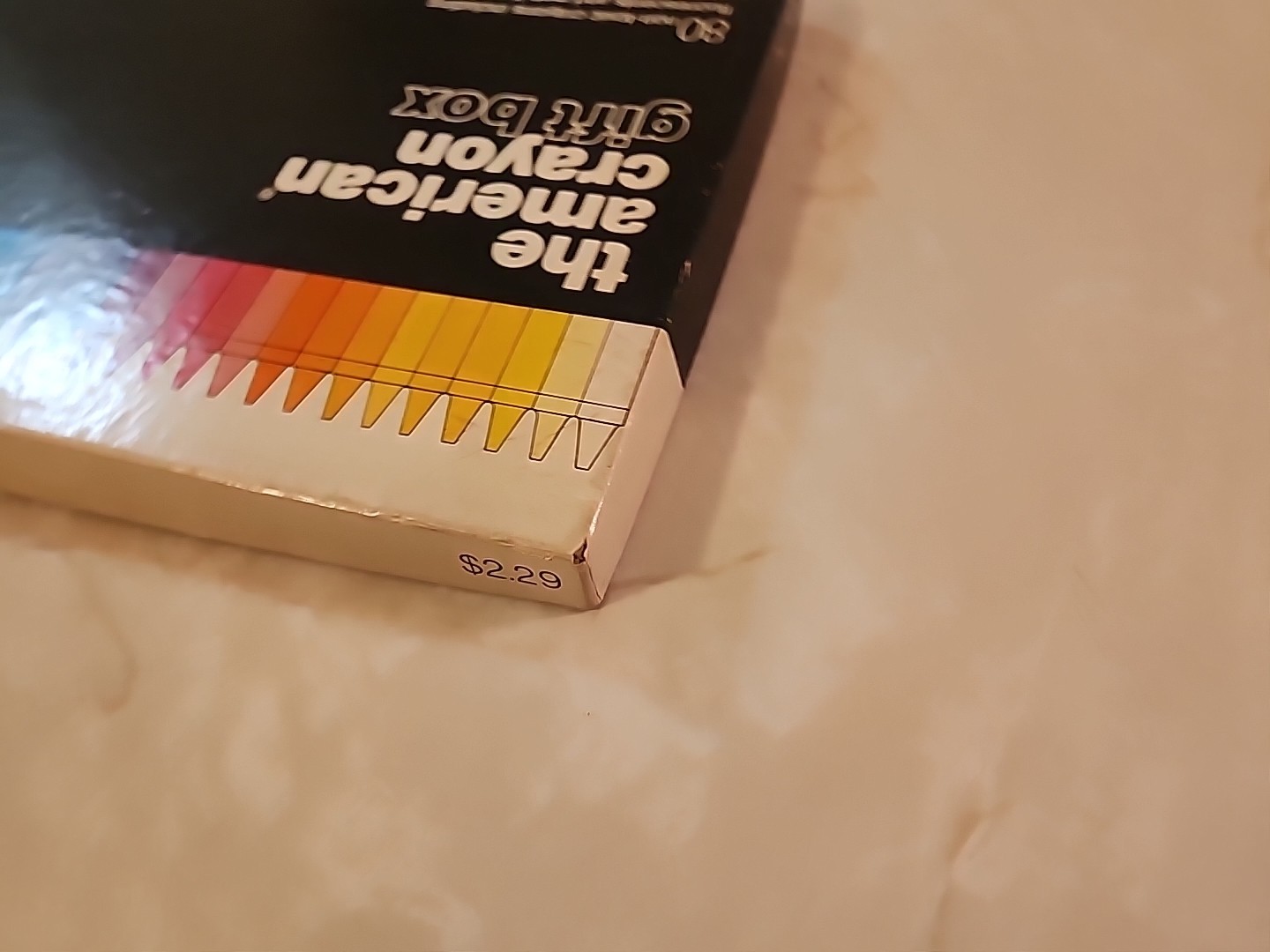 Vintage THE AMERICAN CRAYON GIFT BOX Sandusky OH Dixon 80ct box set