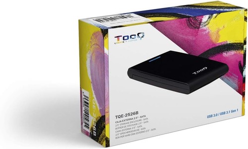 Tooq TQE 2526B. Caja Externa HD 2.5 USB 3.0 Negra - Zdjęcie 3 z 6