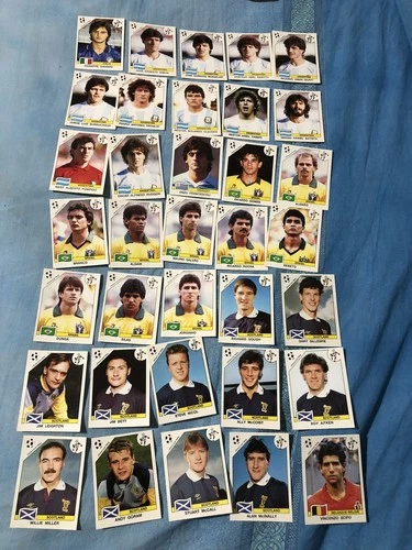 Panini World Cup Italia 90 Lotto 35 Figurine Diverse con velina come da foto