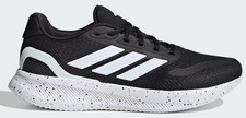 NEW MENS ADIDAS RUNFALCON 5 RUNNING Core Black White TEXTILE Shoes AUTHENTIC