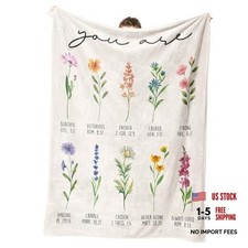 Christian Gifts for Women, Christian Blanket with Flowers, Birthday Gifts for