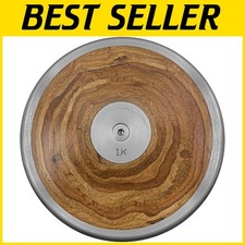 Heavy-Duty Wood Competition Discus - 1kg - Balance  Control