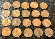Set #6 of (20) Lincoln Memorial Pennies No Mint Mark, 1 Cent Coins - 1959 - 2014