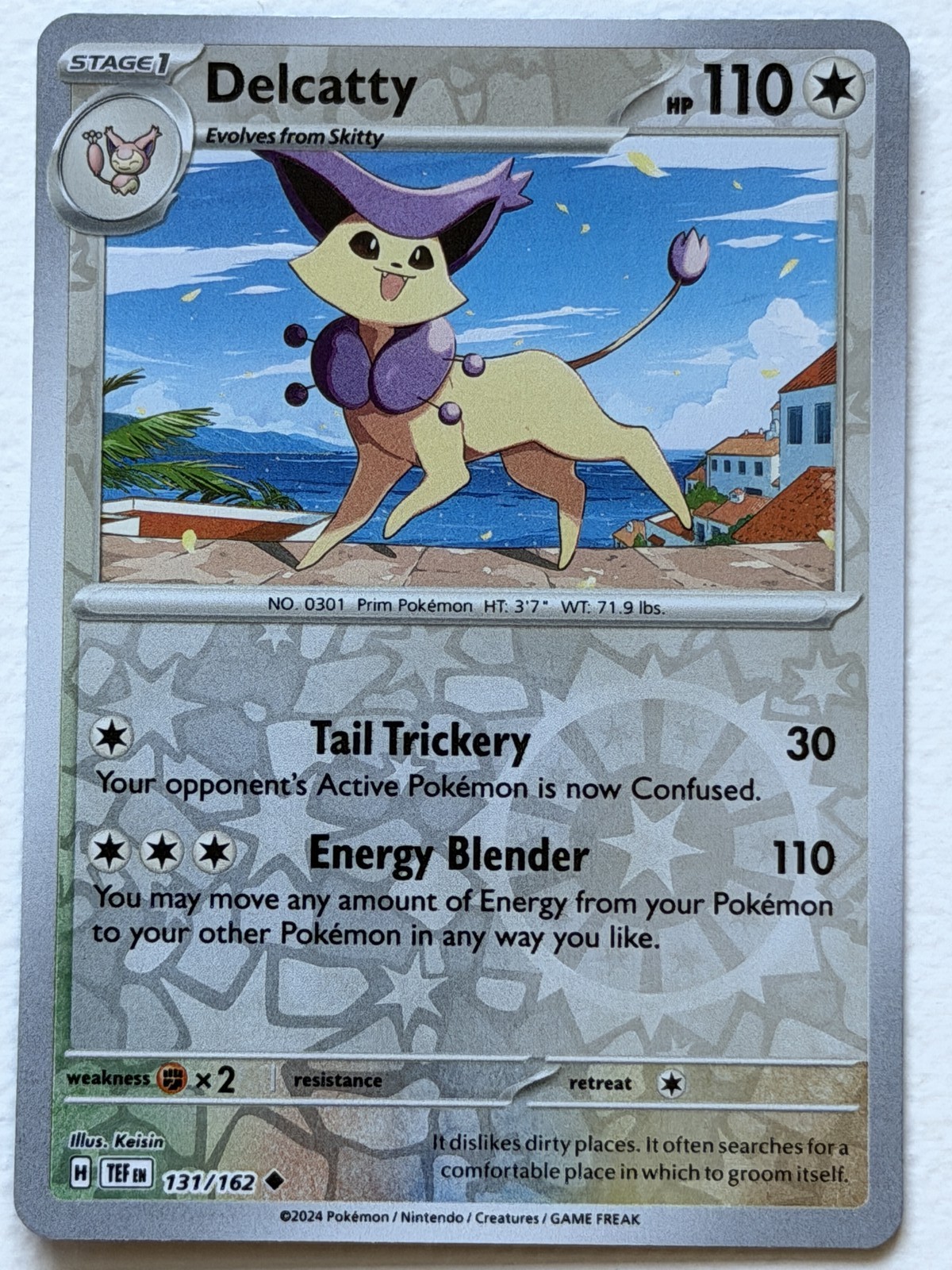 Delcatty 131/162 Temporal Forces Uncommon Reverse Holo Near Mint Pokemon