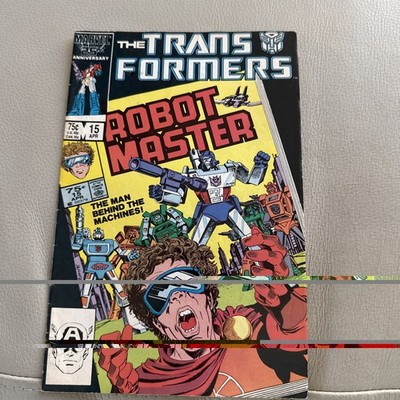 1985 Marvel Comics The Transformers Robot Master April 15 Comic