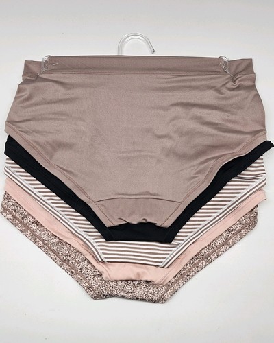 MAIDENFORM 5 Pk Women's S M L Hipster Microfiber Panties Beige Black Brown Nude - Picture 3 of 5