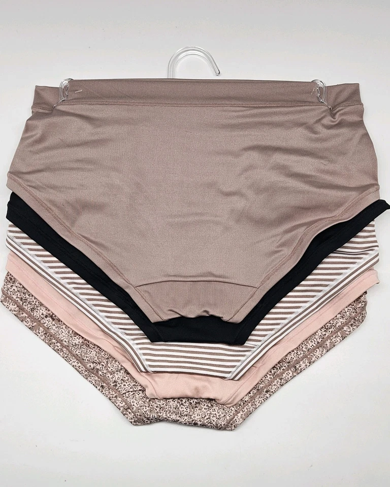 MAIDENFORM 5 Pk Mujer S M L Hipster Microfibra Bragas Beige Negro Marrón Desnudo Foto 3 de 4