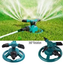 Sprinklers for Yard, Water Sprinkler Lawn, 360 Degree Rotating Lawn Green
