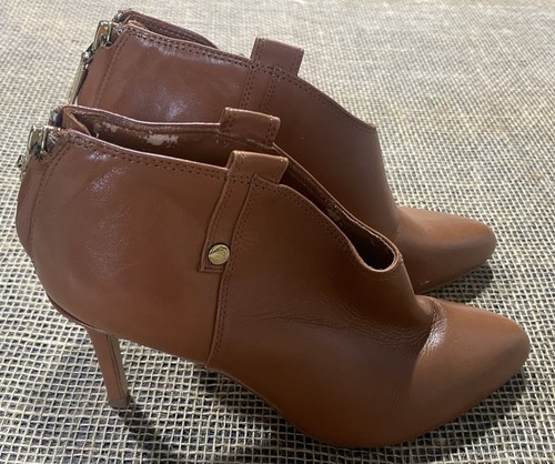 Ivanka Trump Botines Talla 6 Cuero Marrón Juno Tacón Medio 2.25” Tacón NUEVO - Imagen 3 de 12