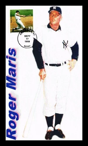 US COVER ROGER MARIS BASEBALL 1960S CELEBRATE CENTURY ALL OVER FIRST DAY ISSUE