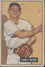 Early Wynn 1951 Bowman #78 Cleveland Indians GD