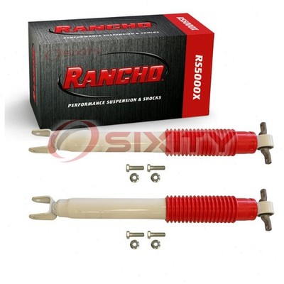 2 pc Rancho RS5000X Front Shock Absorbers for 2011-2018 GMC Sierra 3500 HD ld