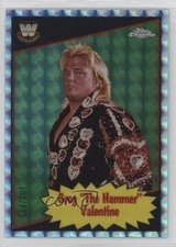 2025 Chrome WWE 1985 Topps Legends Aqua Geometric Refractor Greg Valentine 1k0w