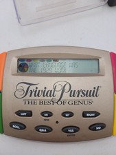 Working Vintage Trivial Pursuit Best Of Genus Hand Held Electronic Game 1997