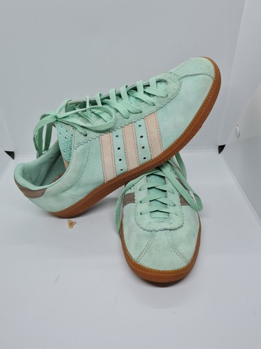 Adidas Padiham Originals Damen-Terrassenschuhe Turnschuhe in Rouge-Grün Größe 9 - Bild 2 von 11