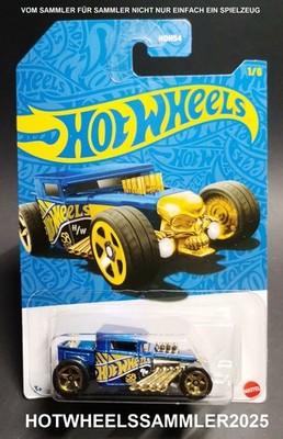 HOT WHEELS ''BONE SHAKER'' 58TH ANNIVERSARY PEARL AND CHROME 1/6 JKX81 NEU