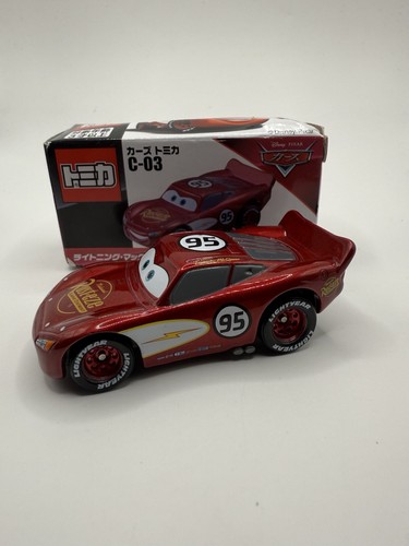 Takara Tomy Disney Pixar Cars Tomica C-03 Lighting McQueen Cruising Type READ - Picture 2 of 7