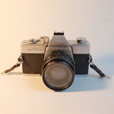 Minolta SRT 200 35mm Film Camera w/ MD Rokkor-X 50mm Lens 1:2 IT WORKS