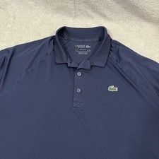 Lacoste Sport Polo Shirt Ultra Dry Performance Regular Fit 2XL Navy Blue