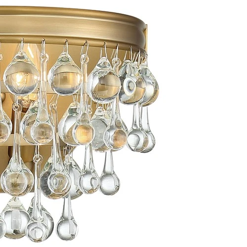 Crystorama Calypso 7 1/4"H Vibrant Gold Crystal Wall Sconce - Picture 2 of 3