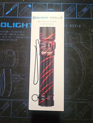 Olight Warrior Mini 2 Limited Edition LED Flashlight Black/Red 1750lm IPX8