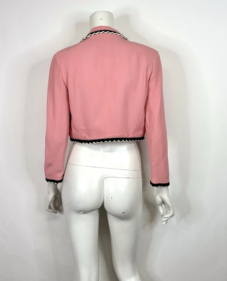 Vtg Moschino Cheap & Chic 90s Pink Jacket 42 M - Image 3 of 4