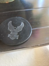 harley davidson Black Leather Coaster